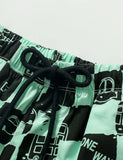 Plaid  Printed Cotton Shorts
