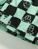Plaid  Printed Cotton Shorts