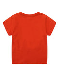 Cartoon Tiger Printed Cotton T-shirt