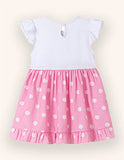 Baby Elephant Bow Printed Dress