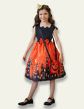 Halloween Sleeveless Printed Dress