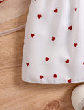 Valentine's Day Love Print Dress + Hat