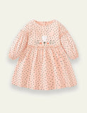 Cat Patch Embroidered Long Sleeved Dress - Mini Taylor