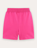 Animal Embroidered Cotton Shorts