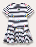 Rainbow Fruit Printed Striped Dress - Mini Taylor