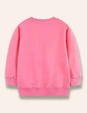 Cartoon Unicorn Appliqué Sweatshirt