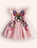 Flower Butterfly Party Tulle Dress