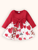 Valentine's Day Love Pattern Tulle Dress