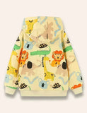 Cartoon Animal Printed Coat