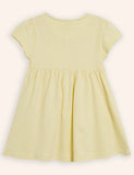 Duck Applique Striped Dress