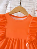 Halloween Ghost Print Top + Flared Pants Set