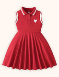 Valentine's Day Sleeveless Heart Print Dress