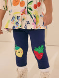 Fruit Applique Cotton Leggings