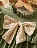 Long Sleeve Bow Princess Dress