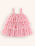 Valentine's Day Love Applique Tulle Suspender Dress