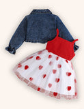Valentine's Day Love Denim Jacket + Love Dress