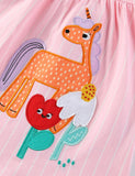Cute Unicorn Embroidered Dress