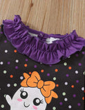 Halloween Printed Lace Set