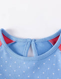 Big Bunny Appliqué Long Sleeve Dress