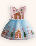 Tulle Gingerbread Christmas Tree Dress
