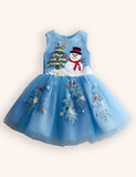 Tulle Snowman Christmas Tree Dress