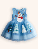 Tulle Snowman Christmas Tree Dress