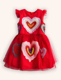 Valentine's Day Heart Party Tulle Dress
