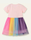 Cartoon Rainbow Mesh Dress - Mini Taylor