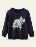 Cute Dinosaur Printed Sweatshirt