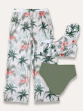 Flower Print Swimsuit Set