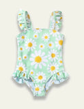 Flower Printed Sweet Swimsuit