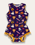 Halloween Printed Romper