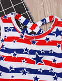 Independence Day Star Printed Mesh Dress - Mini Taylor