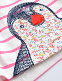 Penguin Embroidered Long Sleeve T-shirt - Mini Taylor