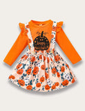 Pumpkin Print Strap Set