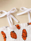 Pumpkin Printed Dress - Mini Berni