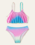 Rainbow Gradient Color Swimsuit