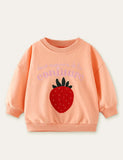 Strawberry Embroidered Sweatshirt