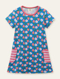 Strawberry Floral Printed Dress