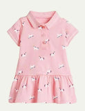 Strawberry Polka Dot Polo Dress