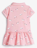 Strawberry Polka Dot Polo Dress - Mini Taylor