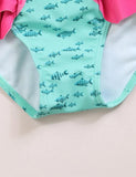 Ruffled Flamingo Print Swimsuit - Mini Taylor