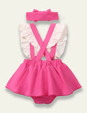 Baby Printed Sleeveless Pleated Romper - Mini Taylor