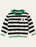 Bear Embroidery Sweater Cardigan - Mini Taylor