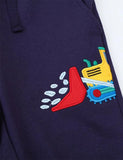 Cartoon Excavator Embroidery Sweatpants - Mini Taylor