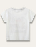 Cartoon Excavator Printed T-shirt - Mini Taylor