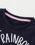 Cartoon Pegasus Printed Long-Sleeved T-shirt - Mini Taylor