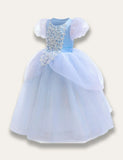 Cinderella Puff Sleeve Party Dress
