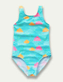 Cloud Printed Swim Suit