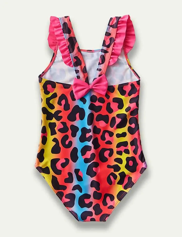 Colorful Leopard Printed Swim Suit - Mini Taylor